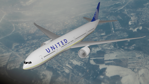 United Airlines Boeing 777 preview image